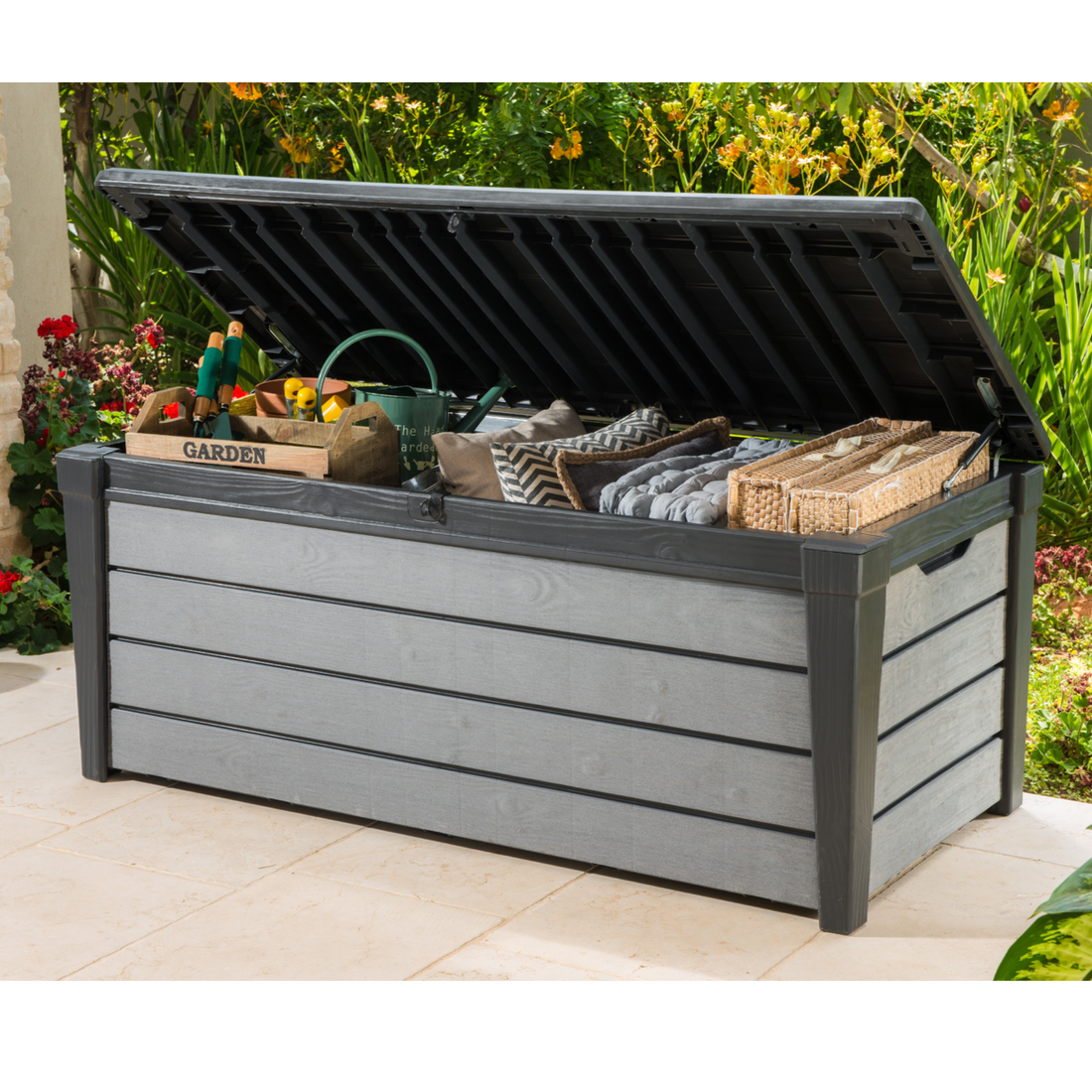 Keter Brushwood 454 Litre Storage Box in Espresso