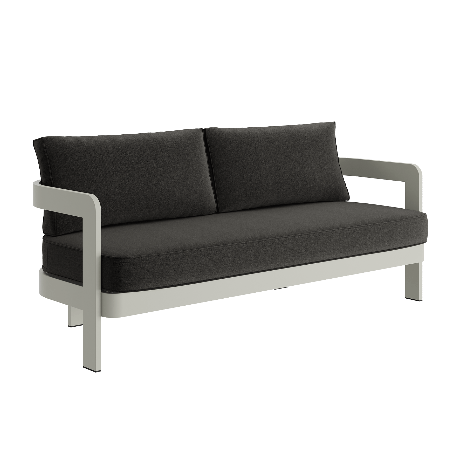 N3 Taupe Three Seater Sofa Shadow Canvas